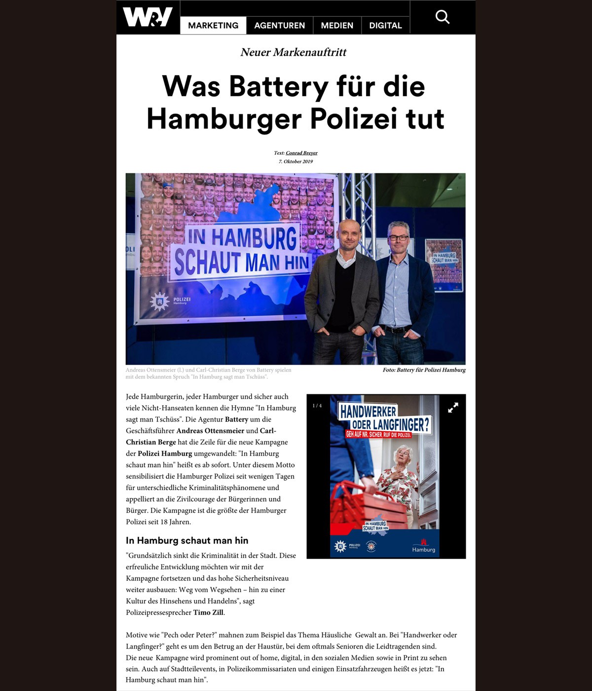 Battery W&V Polizei HH